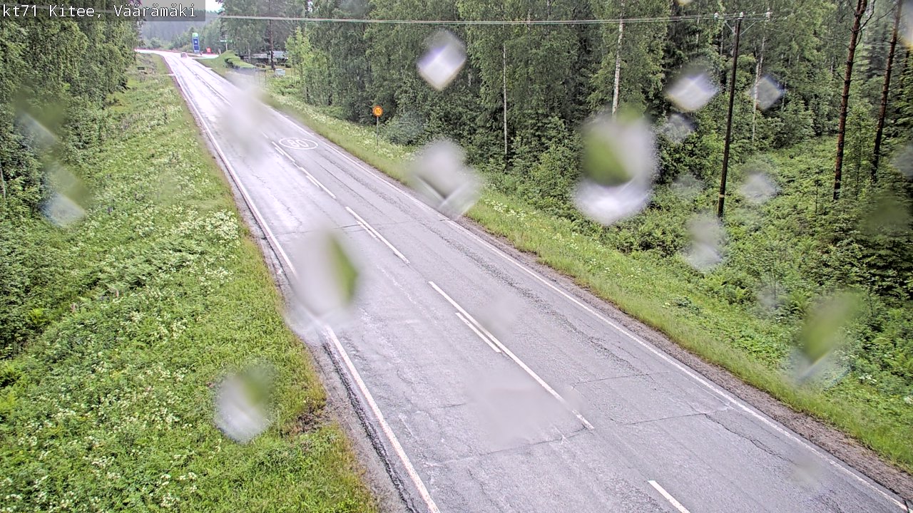 Weather Camera Image Väg 71 Väärämäki, Kitee, Pohjois-Karjala