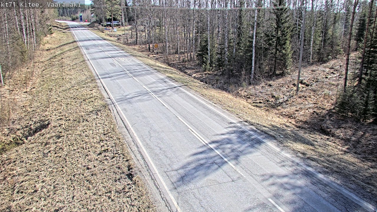 Kelikamerat Kuva Tie 71 Kitee, Väärämäki, Kitee, Pohjois-Karjala