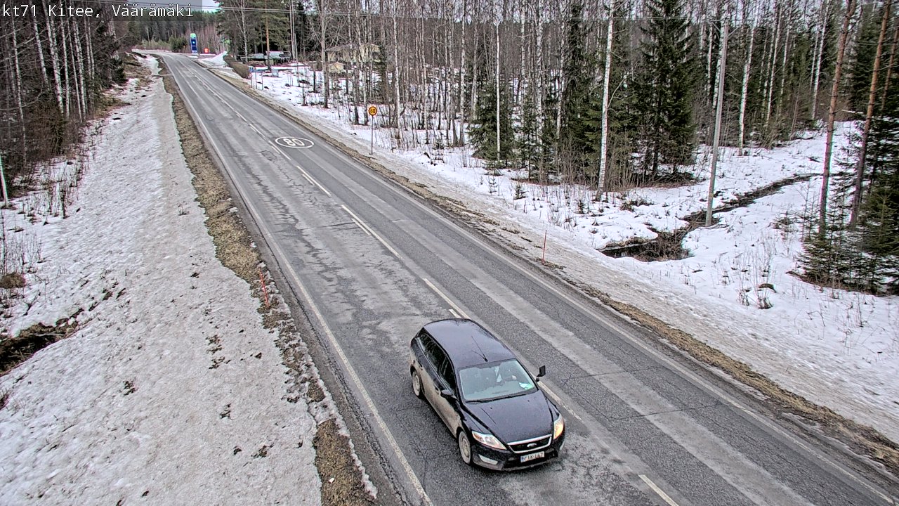 Kelikamerat Kuva Tie 71 Kitee, Väärämäki, Kitee, Pohjois-Karjala