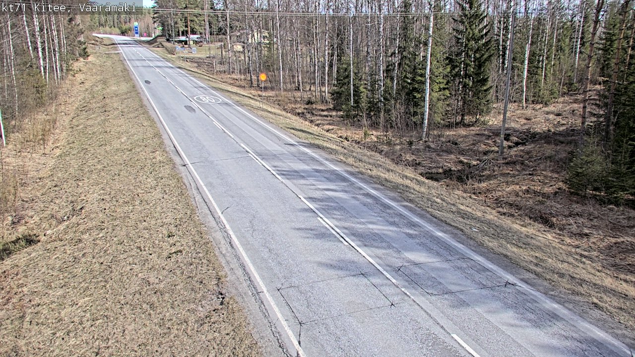Kelikamerat Kuva Tie 71 Kitee, Väärämäki, Kitee, Pohjois-Karjala