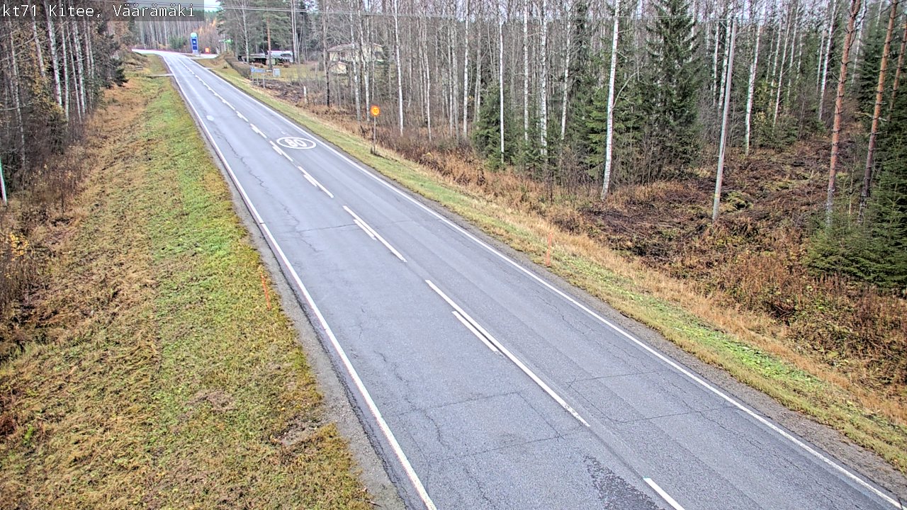 Kelikamerat Kuva Tie 71 Kitee, Väärämäki, Kitee, Pohjois-Karjala