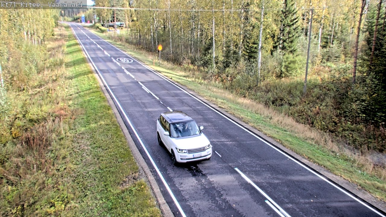 Weather Camera Image Väg 71 Väärämäki, Kitee, Pohjois-Karjala