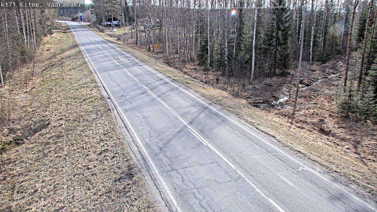 Kelikamerat Kuva Tie 71 Kitee, Väärämäki, Kitee, Pohjois-Karjala