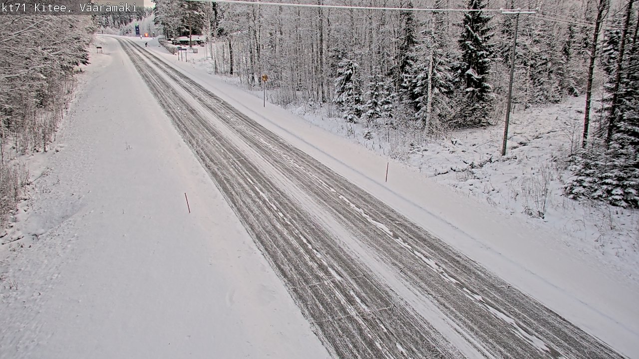 Weather Camera Image Road 71 Väärämäki, Kitee, Pohjois-Karjala