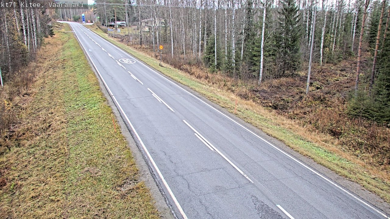 Kelikamerat Kuva Tie 71 Kitee, Väärämäki, Kitee, Pohjois-Karjala