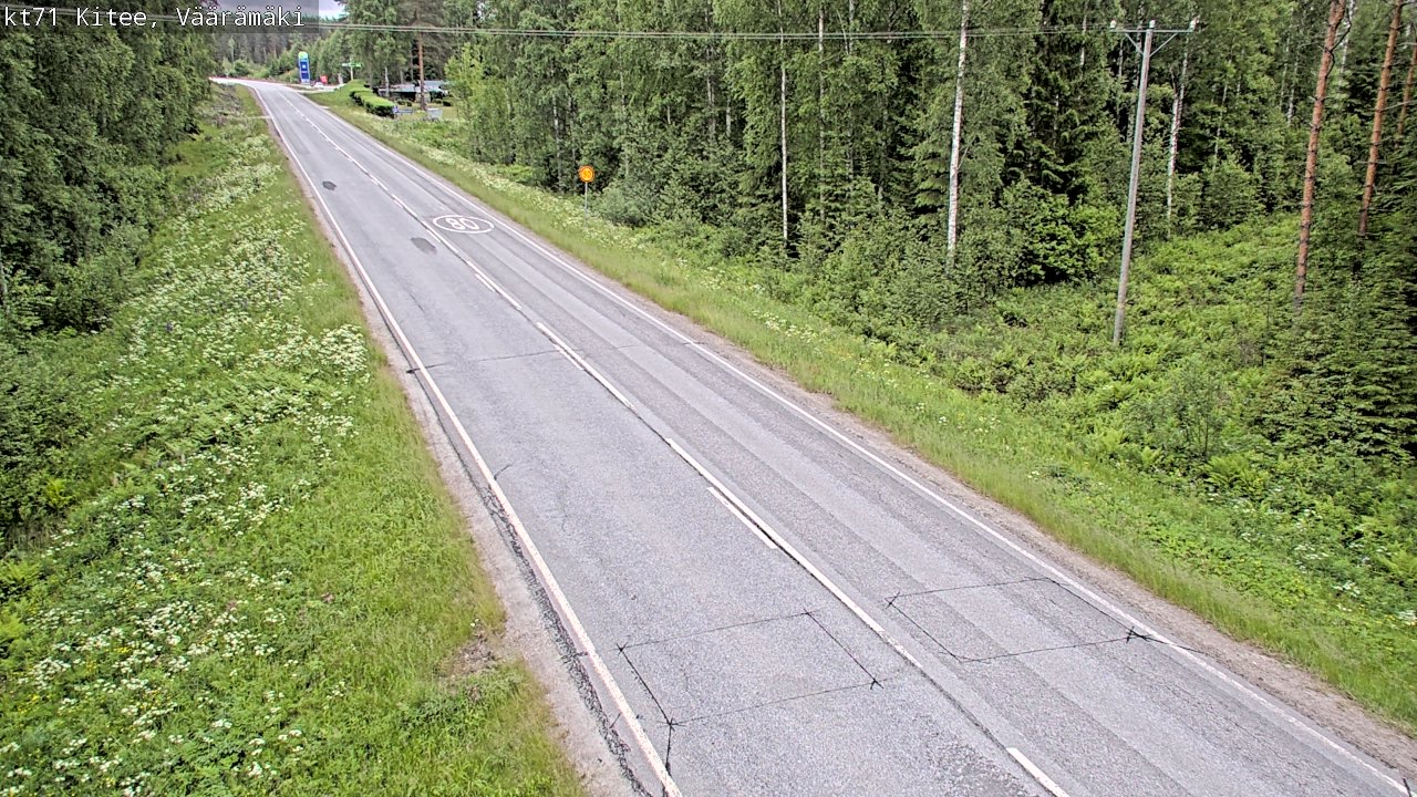 Kelikamerat Kuva Tie 71 Kitee, Väärämäki, Kitee, Pohjois-Karjala