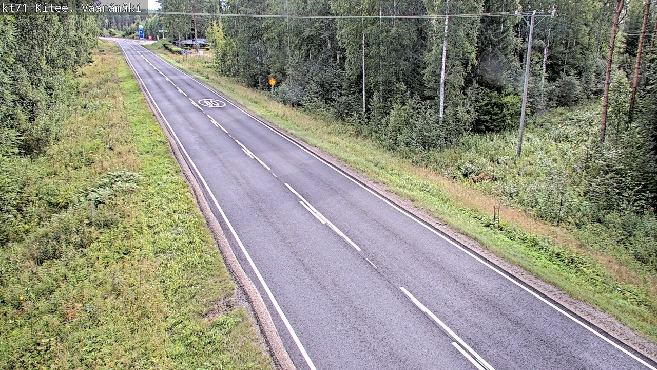 Weather Camera Image Road 71 Väärämäki, Kitee, Pohjois-Karjala