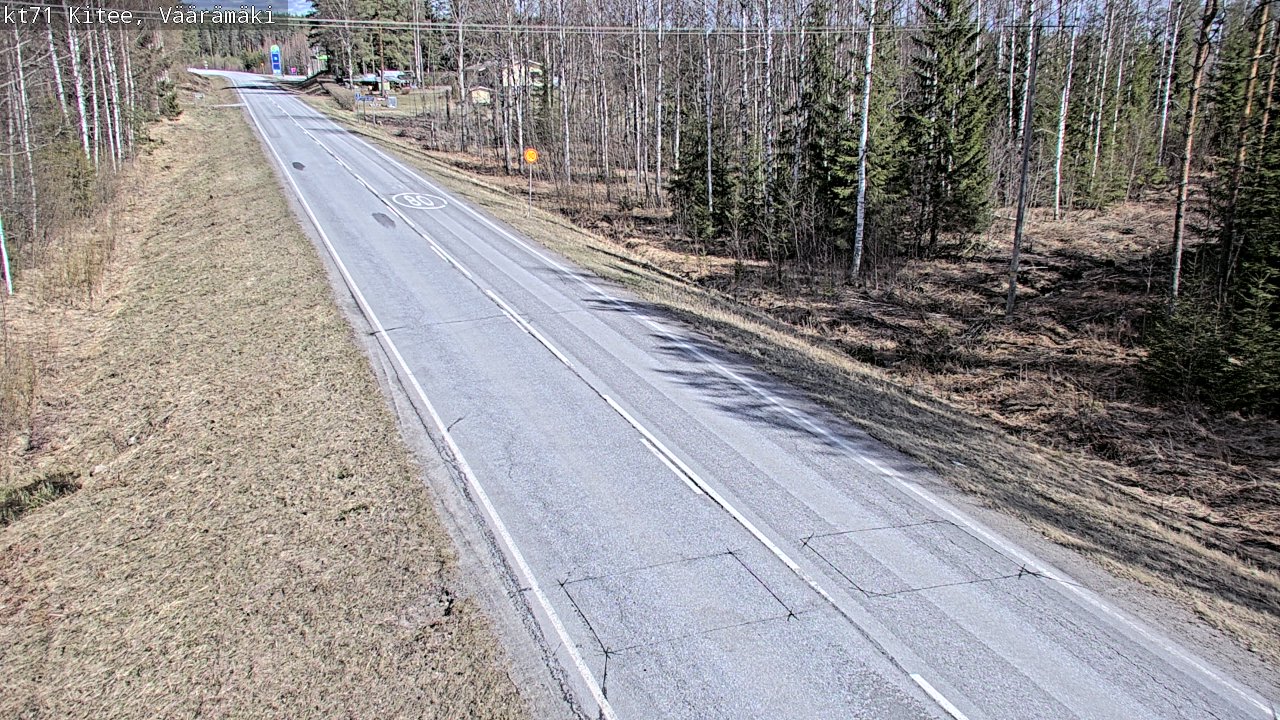 Kelikamerat Kuva Tie 71 Kitee, Väärämäki, Kitee, Pohjois-Karjala