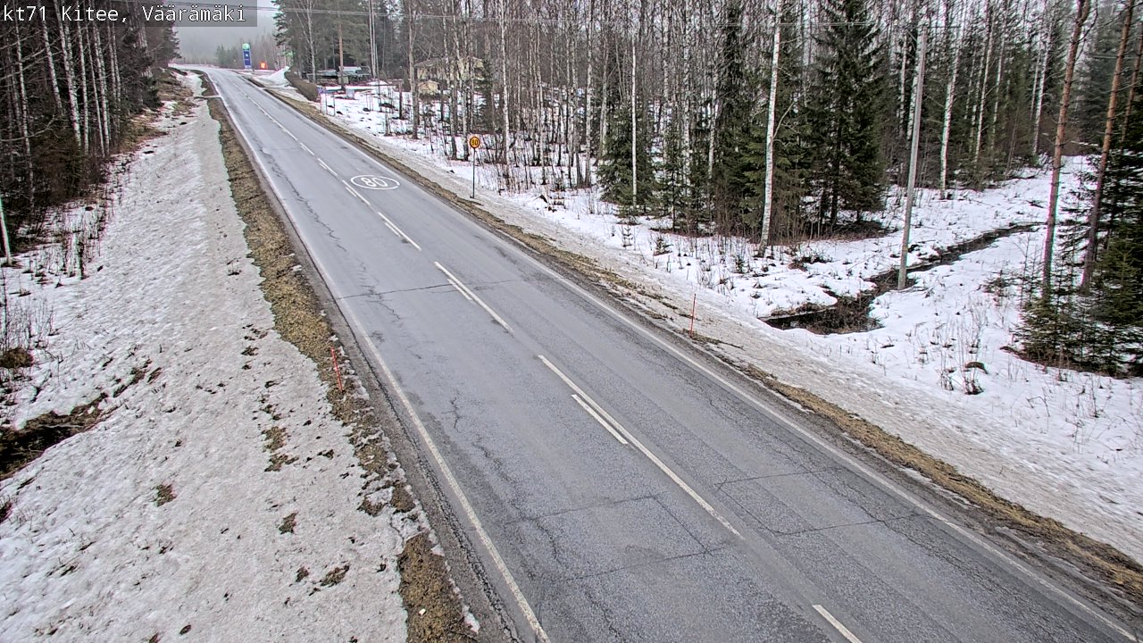Kelikamerat Kuva Tie 71 Kitee, Väärämäki, Kitee, Pohjois-Karjala