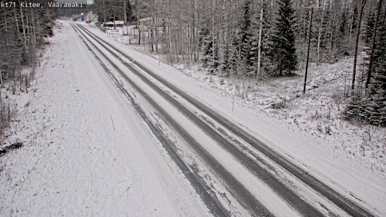 Weather Camera Image Väg 71 Väärämäki, Kitee, Pohjois-Karjala