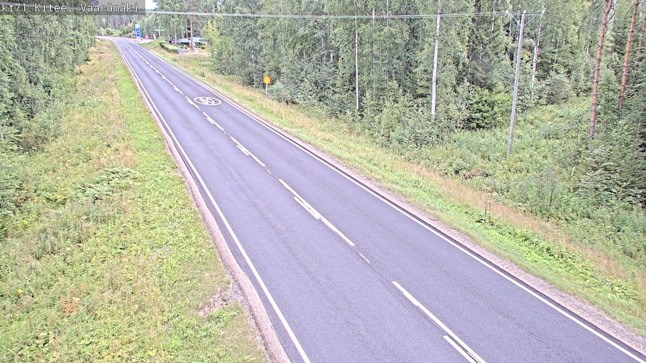 Weather Camera Image Road 71 Väärämäki, Kitee, Pohjois-Karjala