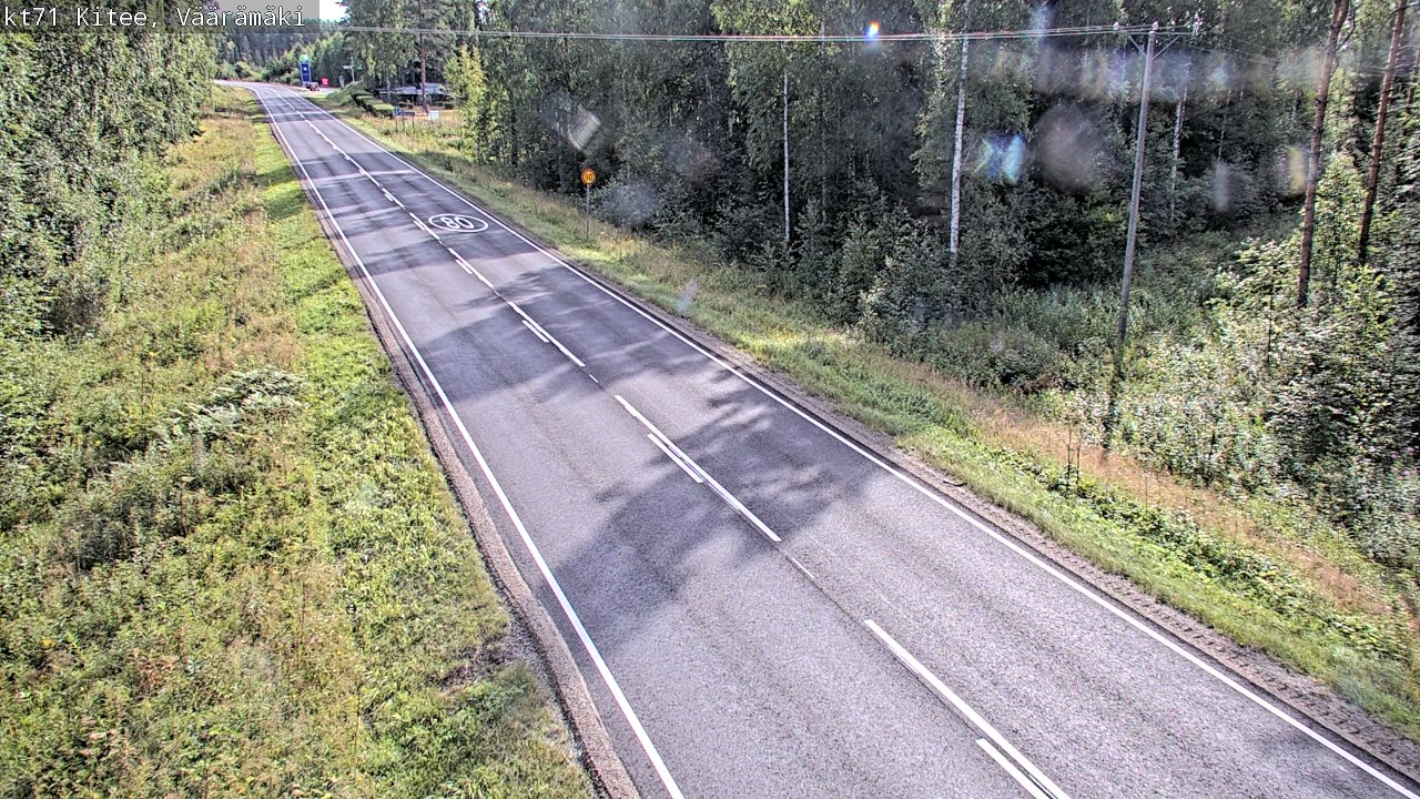 Weather Camera Image Road 71 Väärämäki, Kitee, Pohjois-Karjala