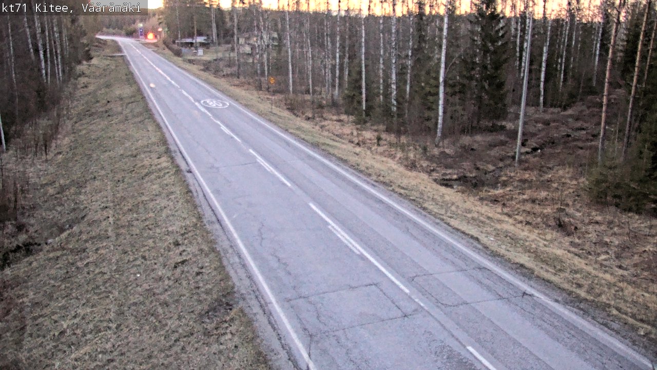 Weather Camera Image Väg 71 Väärämäki, Kitee, Pohjois-Karjala
