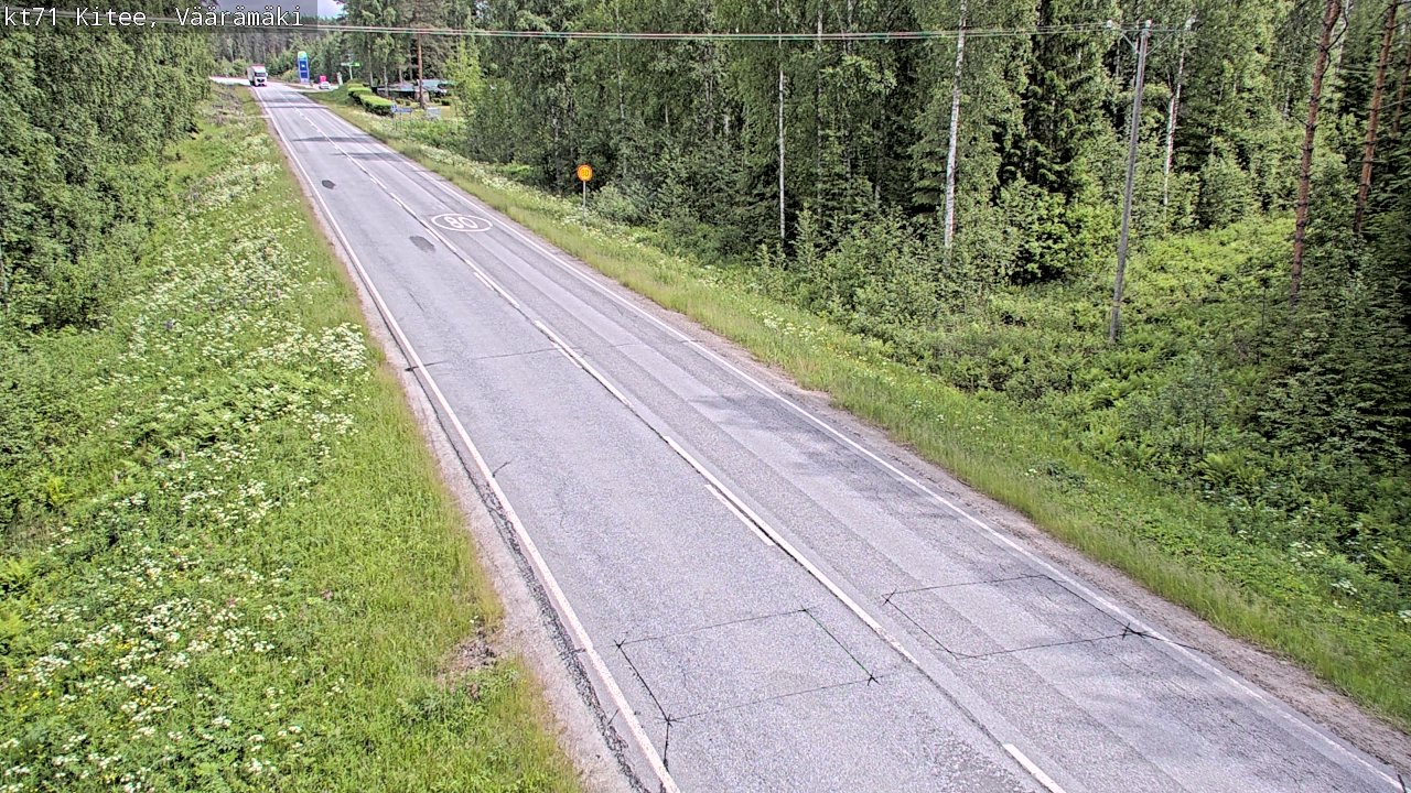 Kelikamerat Kuva Tie 71 Kitee, Väärämäki, Kitee, Pohjois-Karjala