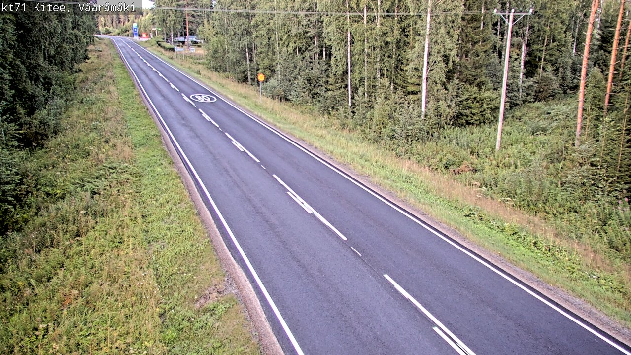 Kelikamerat Kuva Tie 71 Kitee, Väärämäki, Kitee, Pohjois-Karjala