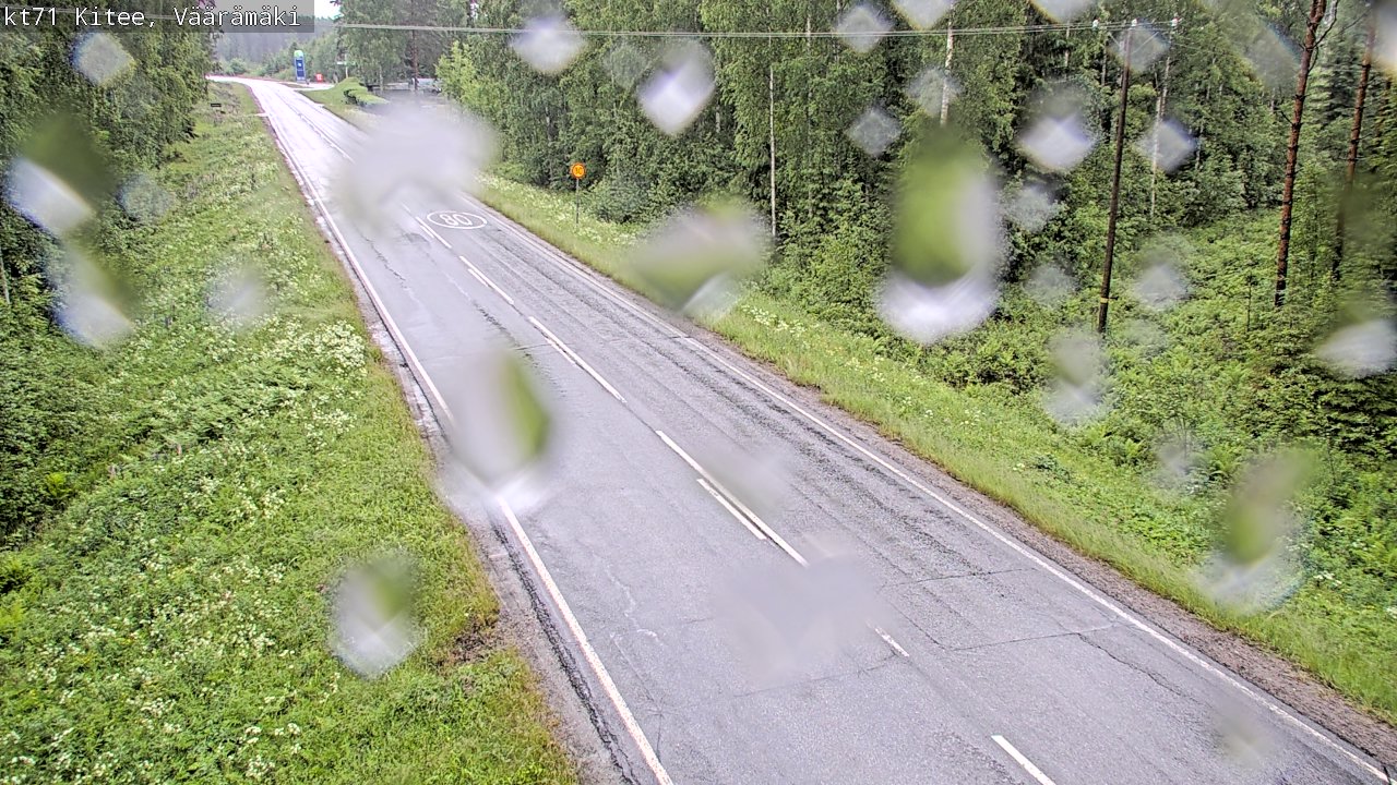 Weather Camera Image Väg 71 Väärämäki, Kitee, Pohjois-Karjala