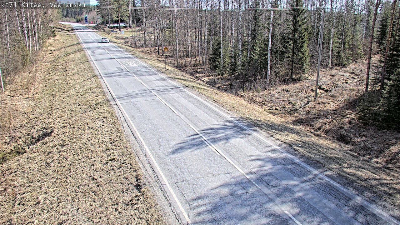 Kelikamerat Kuva Tie 71 Kitee, Väärämäki, Kitee, Pohjois-Karjala