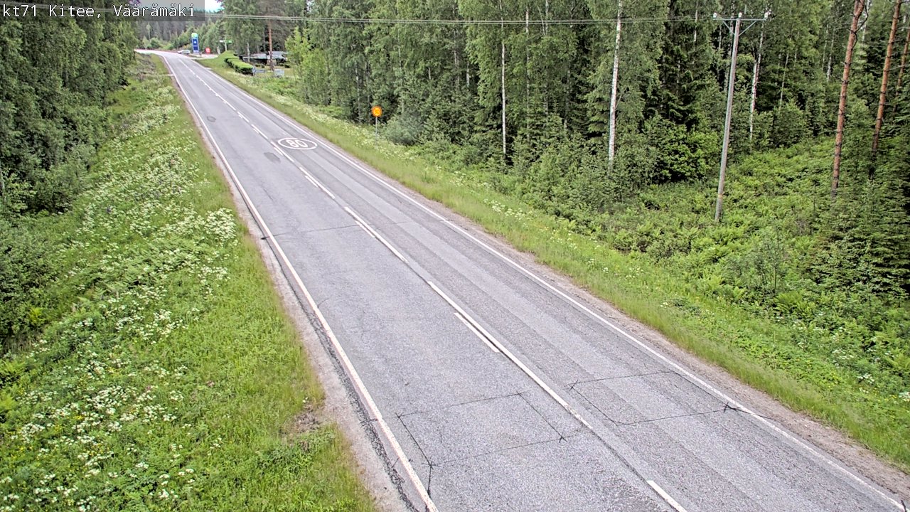 Kelikamerat Kuva Tie 71 Kitee, Väärämäki, Kitee, Pohjois-Karjala