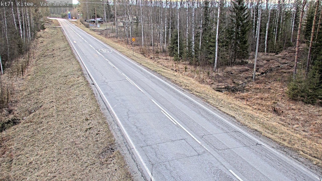 Weather Camera Image Road 71 Väärämäki, Kitee, Pohjois-Karjala