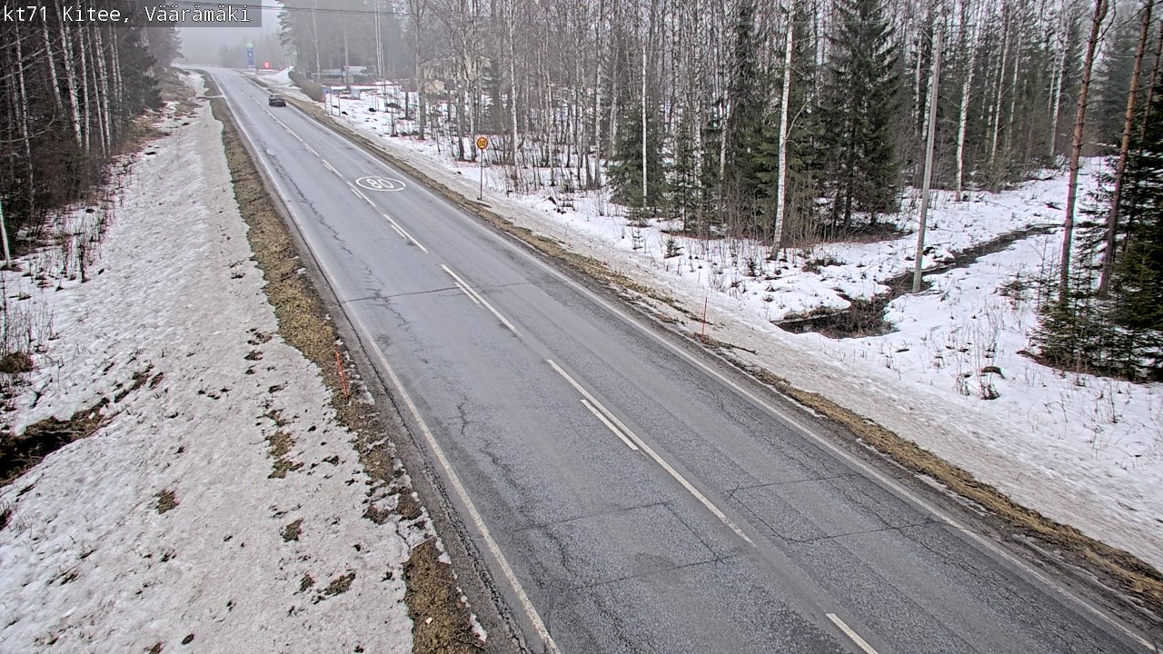 Weather Camera Image Road 71 Väärämäki, Kitee, Pohjois-Karjala