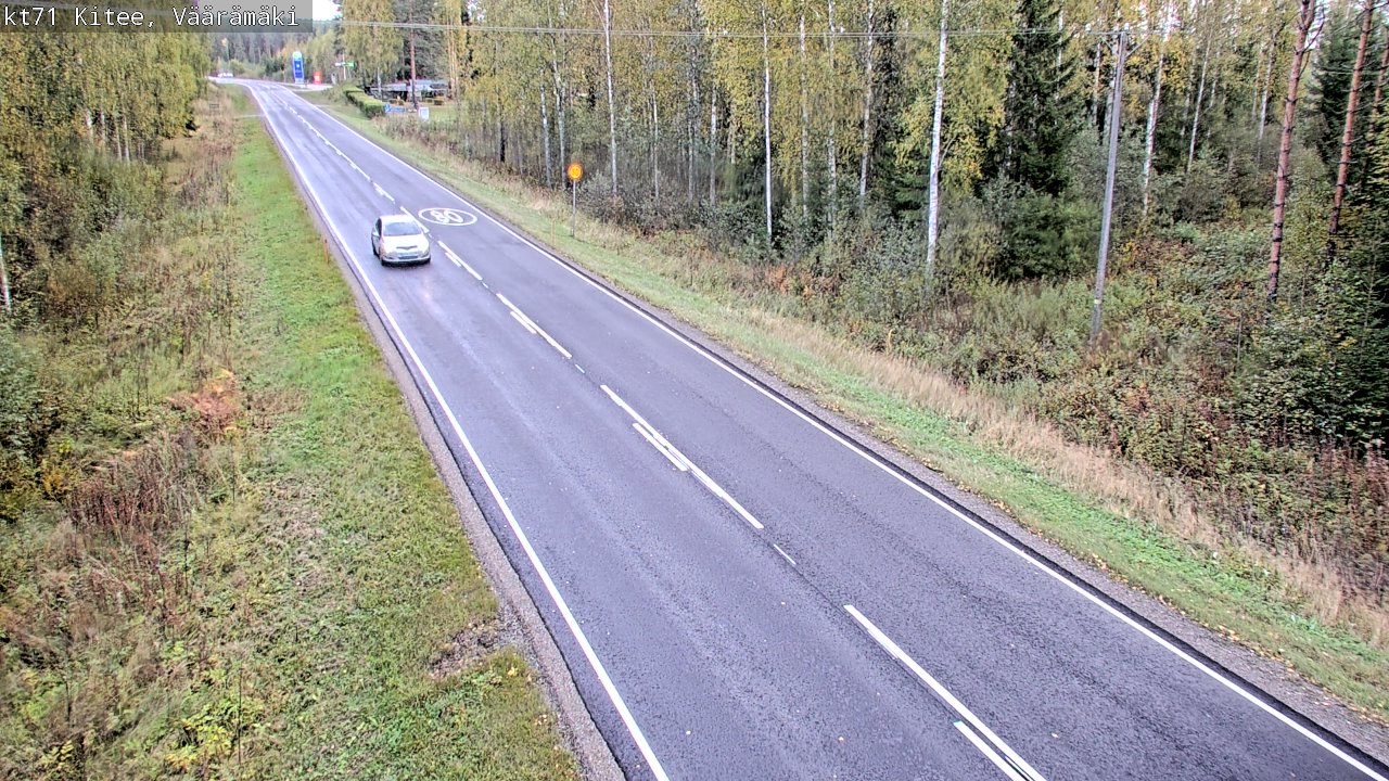 Weather Camera Image Väg 71 Väärämäki, Kitee, Pohjois-Karjala