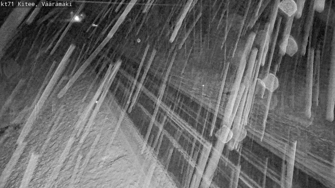 Weather Camera Image Väg 71 Väärämäki, Kitee, Pohjois-Karjala