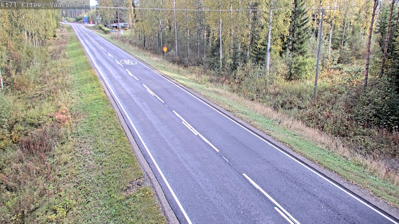 Weather Camera Image Väg 71 Väärämäki, Kitee, Pohjois-Karjala