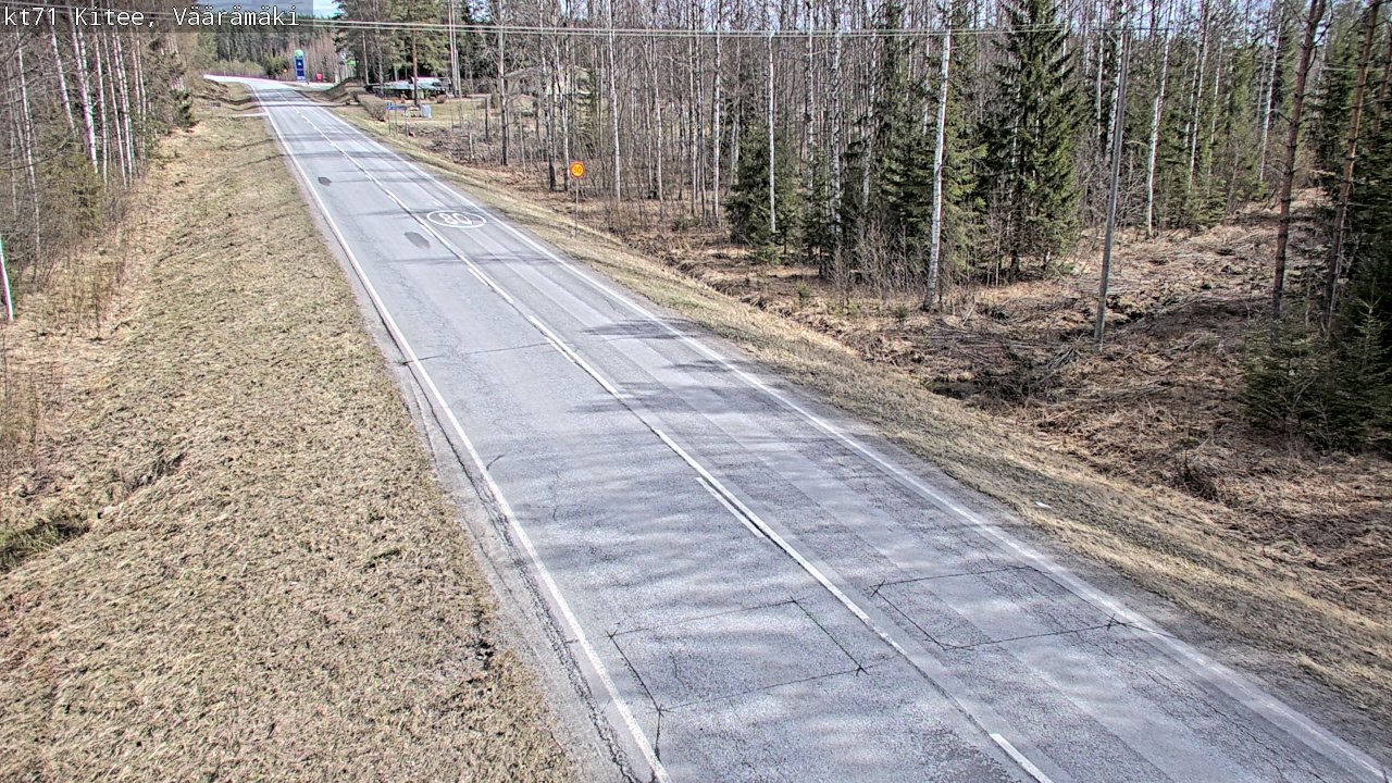 Kelikamerat Kuva Tie 71 Kitee, Väärämäki, Kitee, Pohjois-Karjala