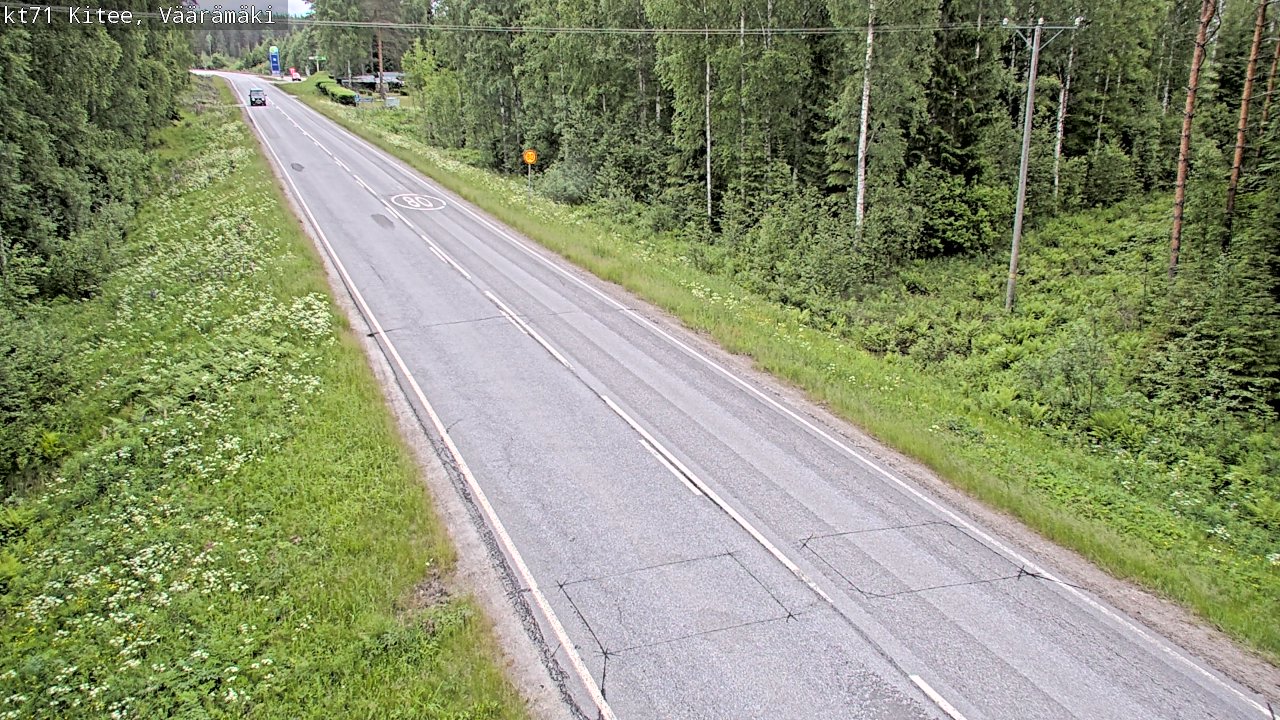 Kelikamerat Kuva Tie 71 Kitee, Väärämäki, Kitee, Pohjois-Karjala