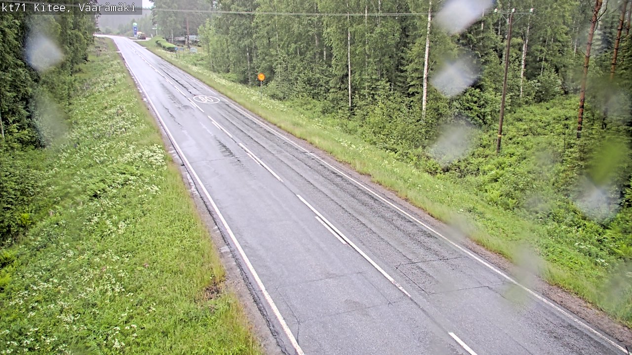 Kelikamerat Kuva Tie 71 Kitee, Väärämäki, Kitee, Pohjois-Karjala