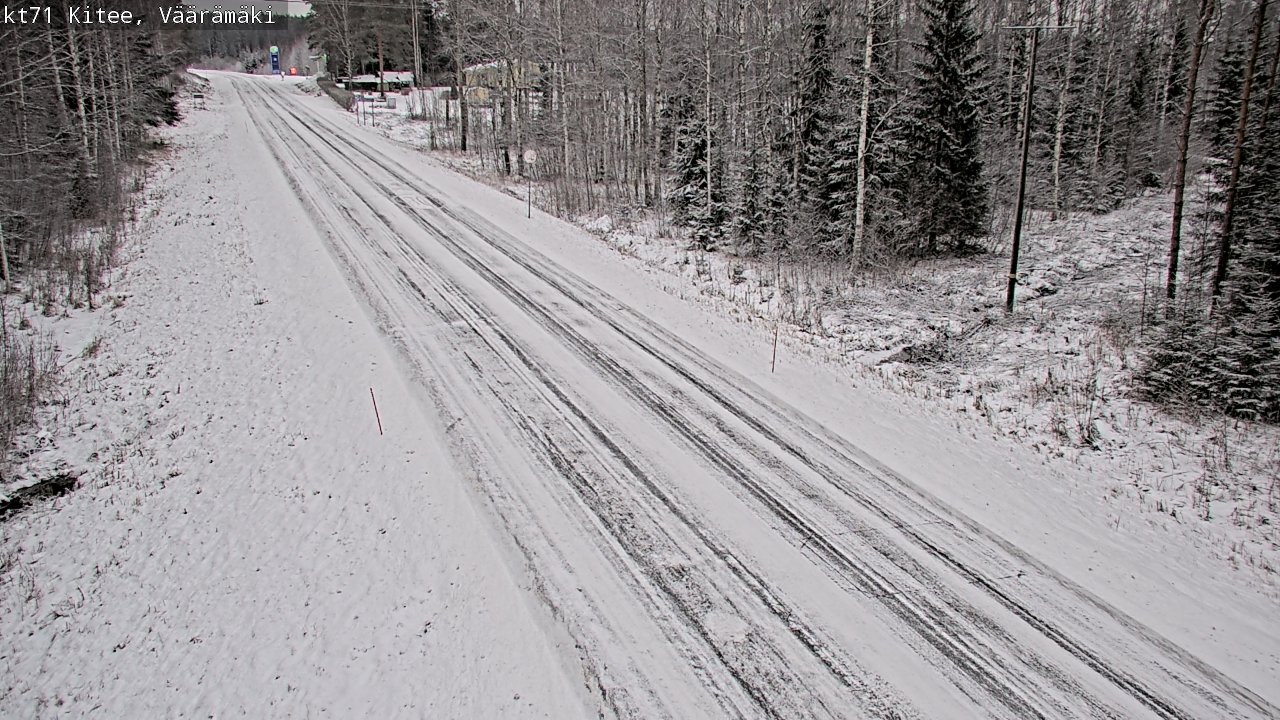 Weather Camera Image Väg 71 Väärämäki, Kitee, Pohjois-Karjala