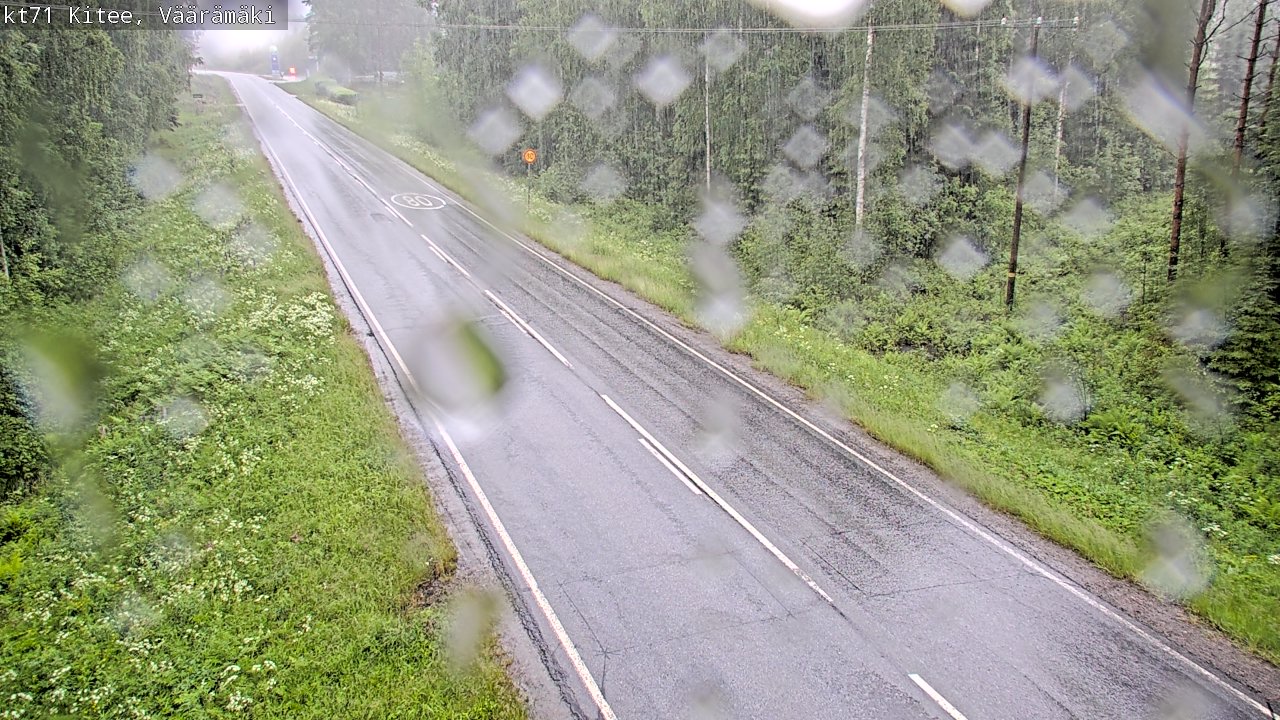 Weather Camera Image Väg 71 Väärämäki, Kitee, Pohjois-Karjala