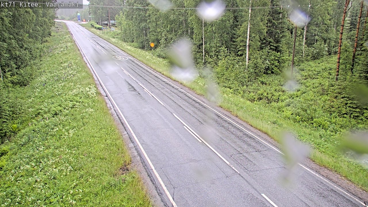 Kelikamerat Kuva Tie 71 Kitee, Väärämäki, Kitee, Pohjois-Karjala