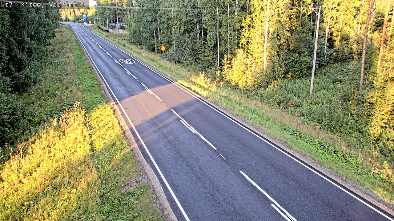 Kelikamerat Kuva Tie 71 Kitee, Väärämäki, Kitee, Pohjois-Karjala