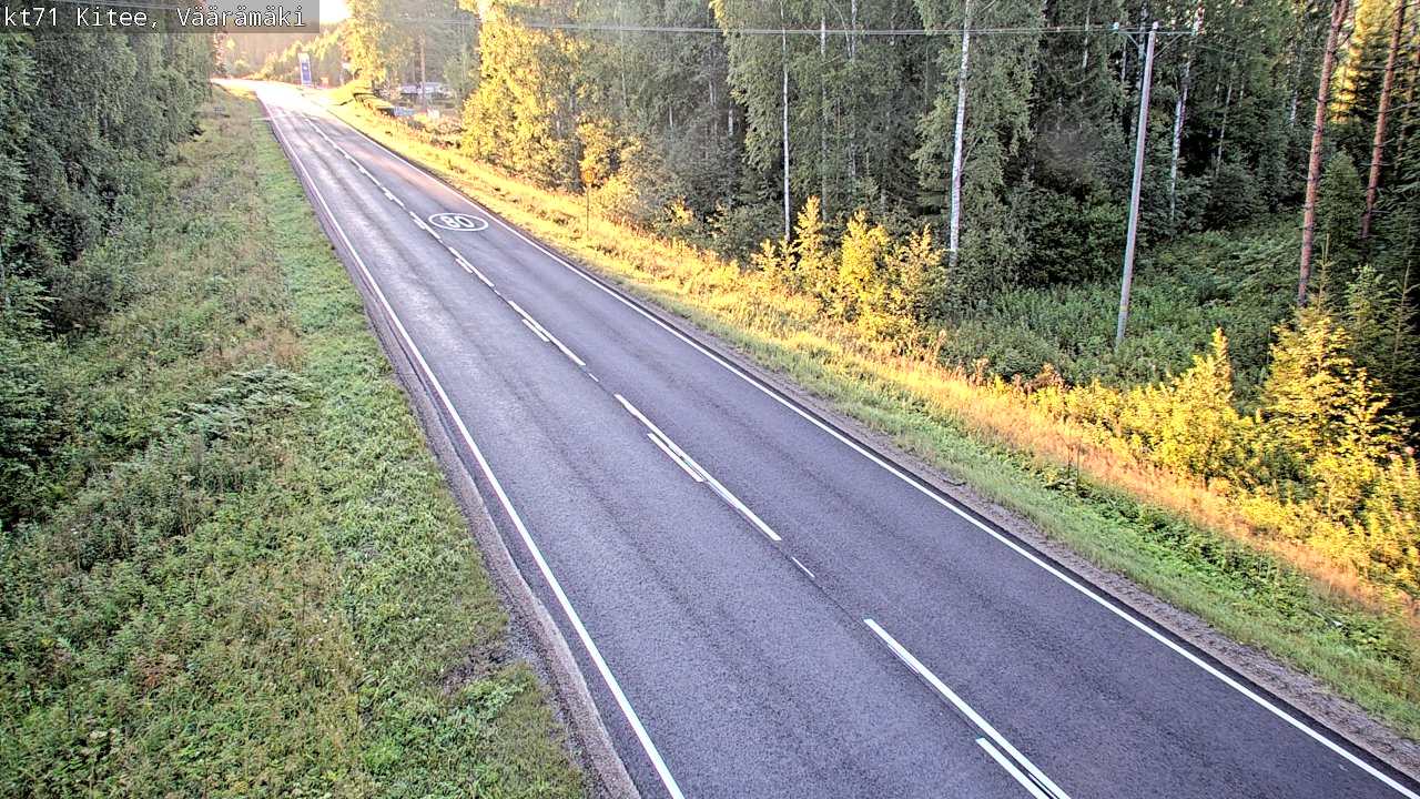 Kelikamerat Kuva Tie 71 Kitee, Väärämäki, Kitee, Pohjois-Karjala