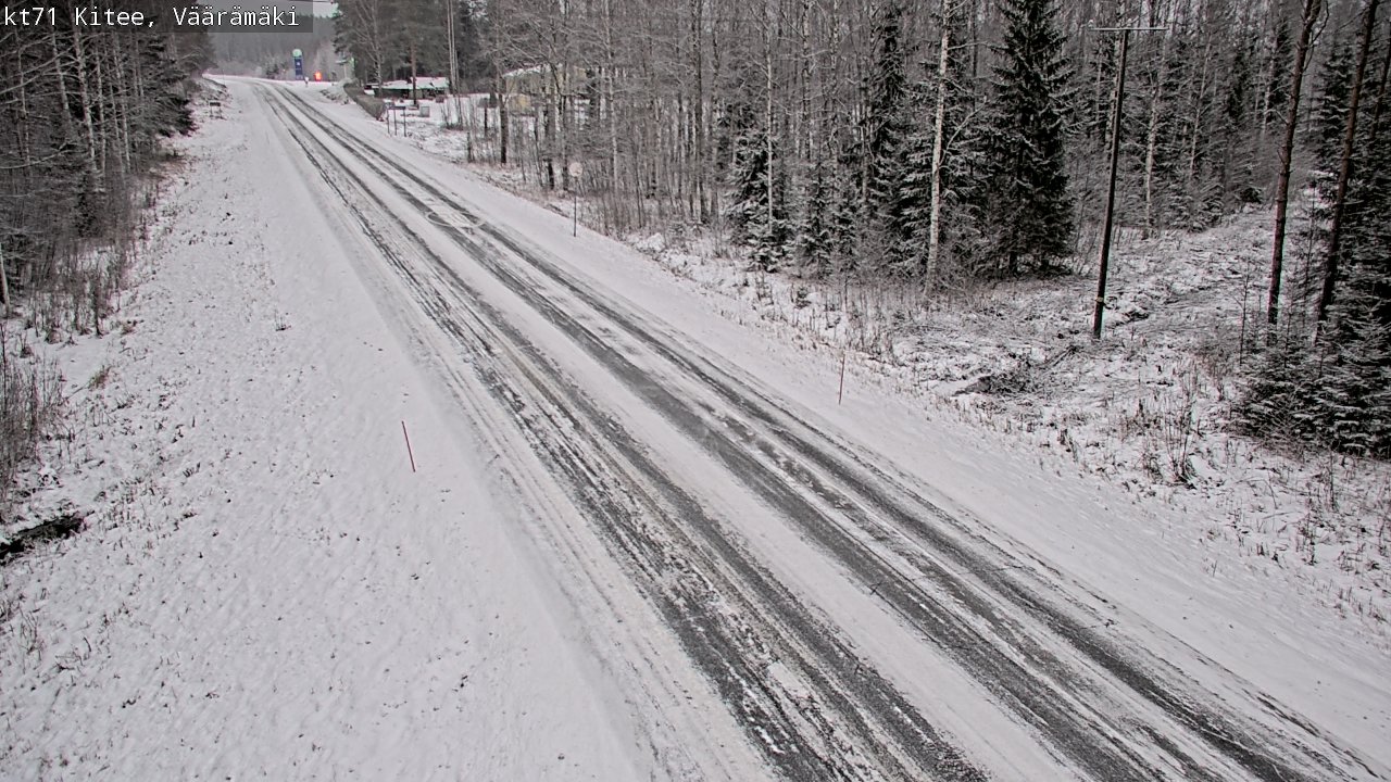 Weather Camera Image Väg 71 Väärämäki, Kitee, Pohjois-Karjala