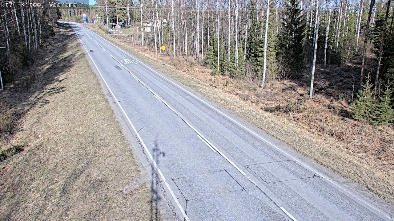 Kelikamerat Kuva Tie 71 Kitee, Väärämäki, Kitee, Pohjois-Karjala