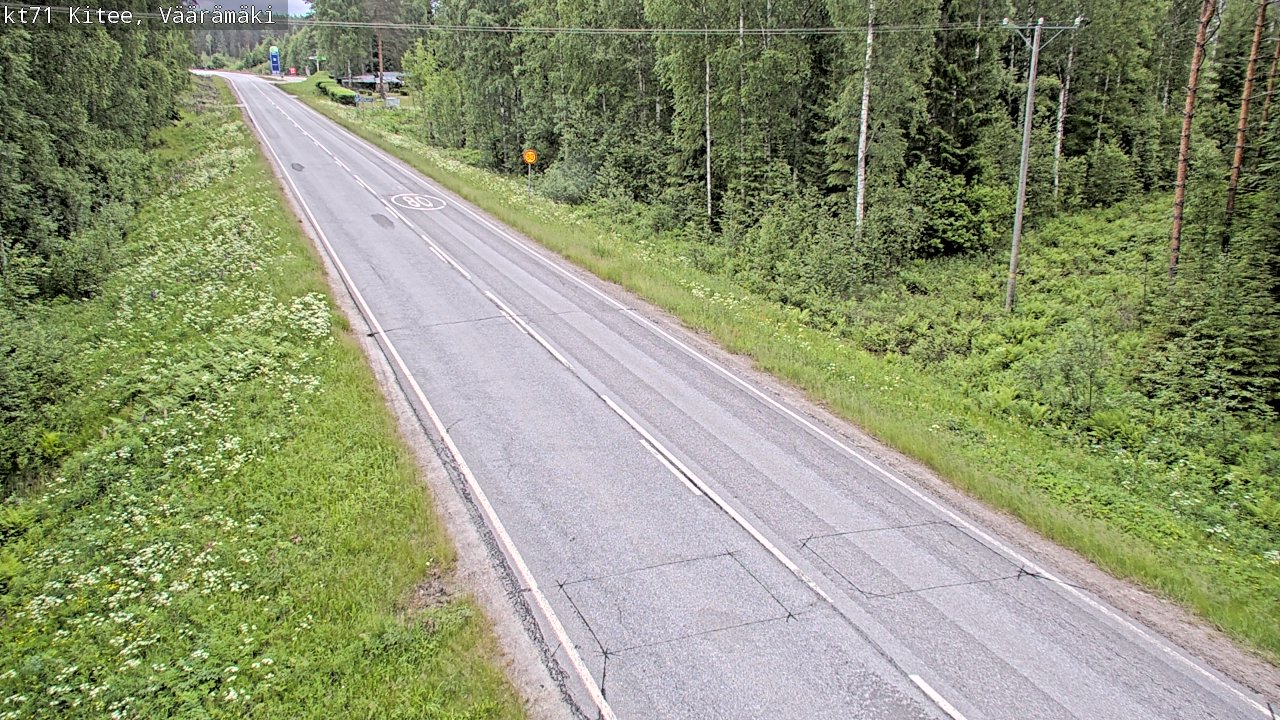 Kelikamerat Kuva Tie 71 Kitee, Väärämäki, Kitee, Pohjois-Karjala