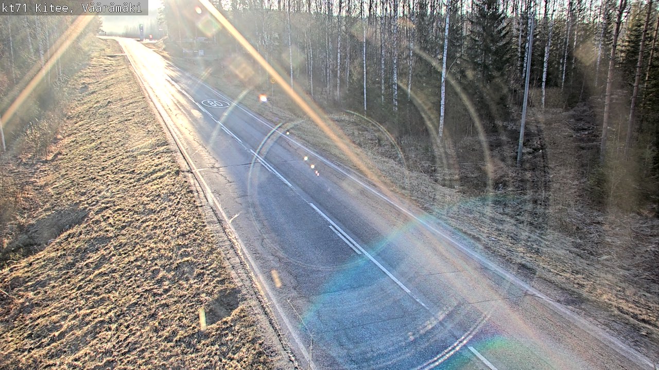 Kelikamerat Kuva Tie 71 Kitee, Väärämäki, Kitee, Pohjois-Karjala