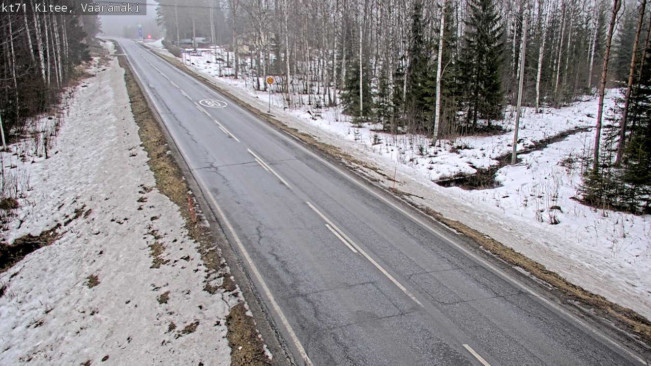 Weather Camera Image Road 71 Väärämäki, Kitee, Pohjois-Karjala