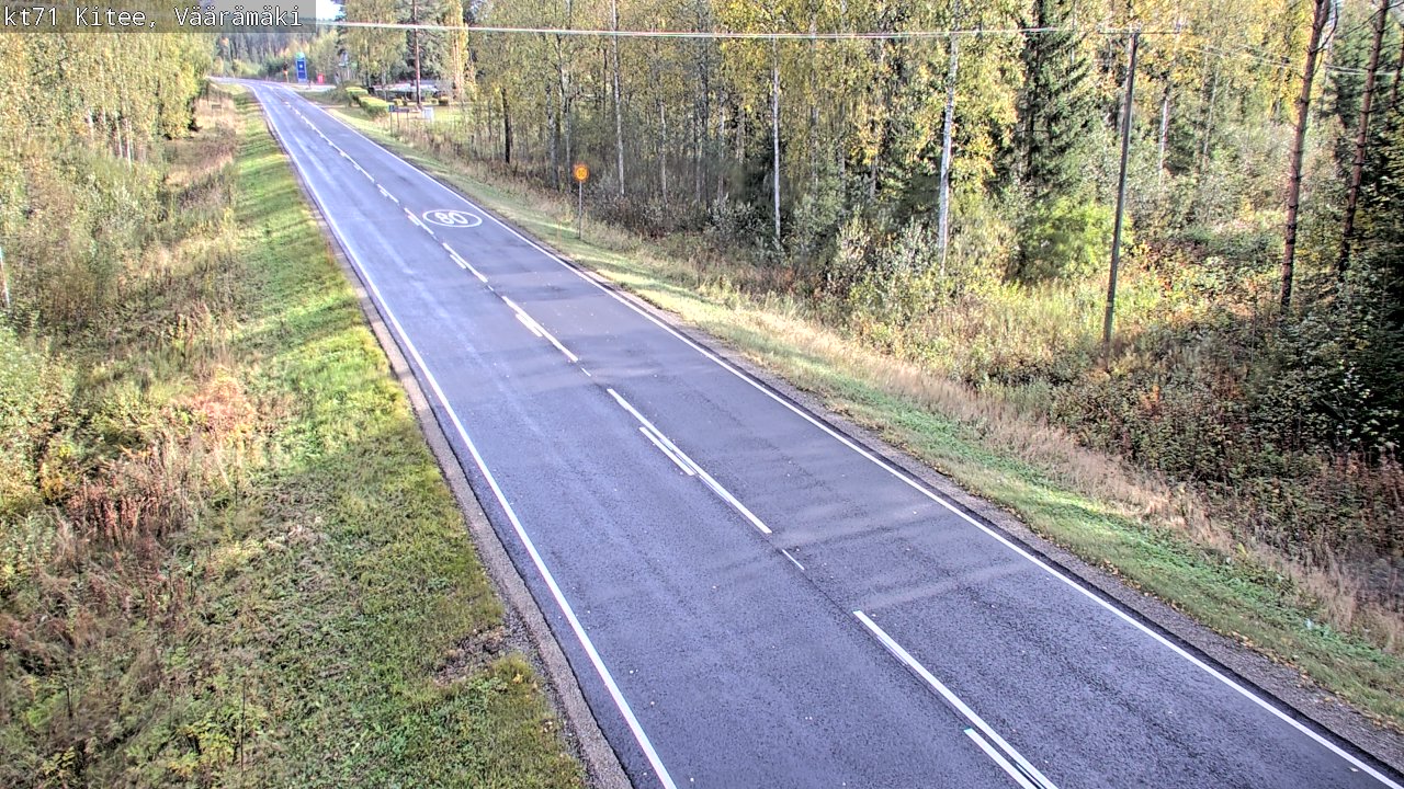 Weather Camera Image Väg 71 Väärämäki, Kitee, Pohjois-Karjala