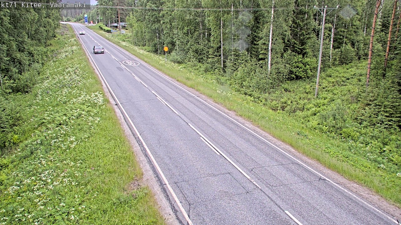 Kelikamerat Kuva Tie 71 Kitee, Väärämäki, Kitee, Pohjois-Karjala