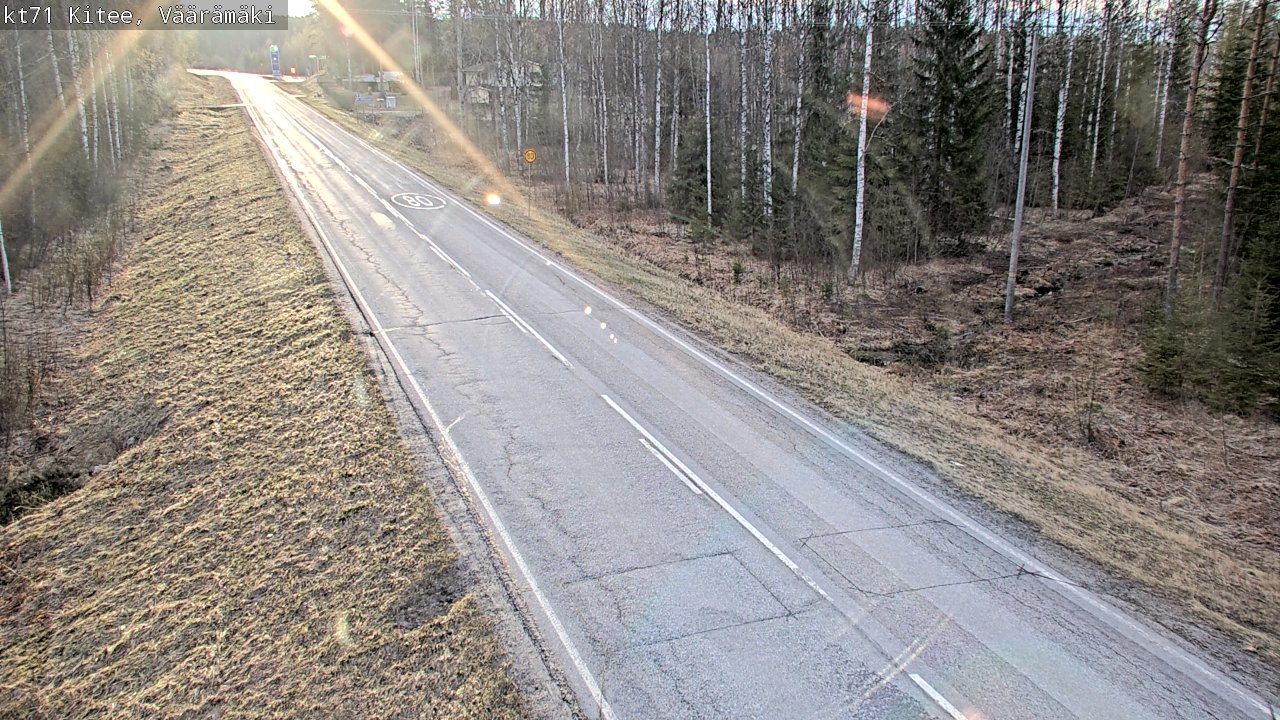 Weather Camera Image Road 71 Väärämäki, Kitee, Pohjois-Karjala