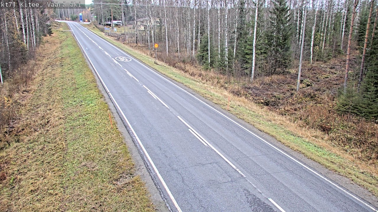 Kelikamerat Kuva Tie 71 Kitee, Väärämäki, Kitee, Pohjois-Karjala