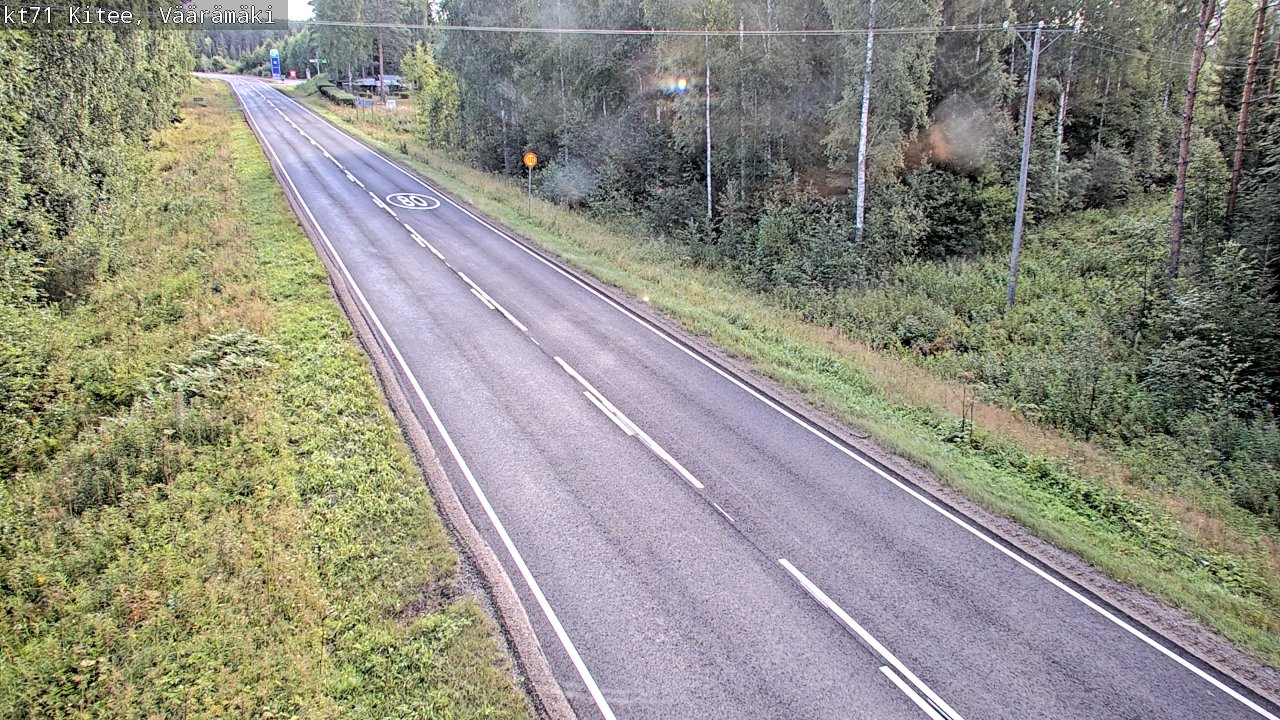 Weather Camera Image Road 71 Väärämäki, Kitee, Pohjois-Karjala