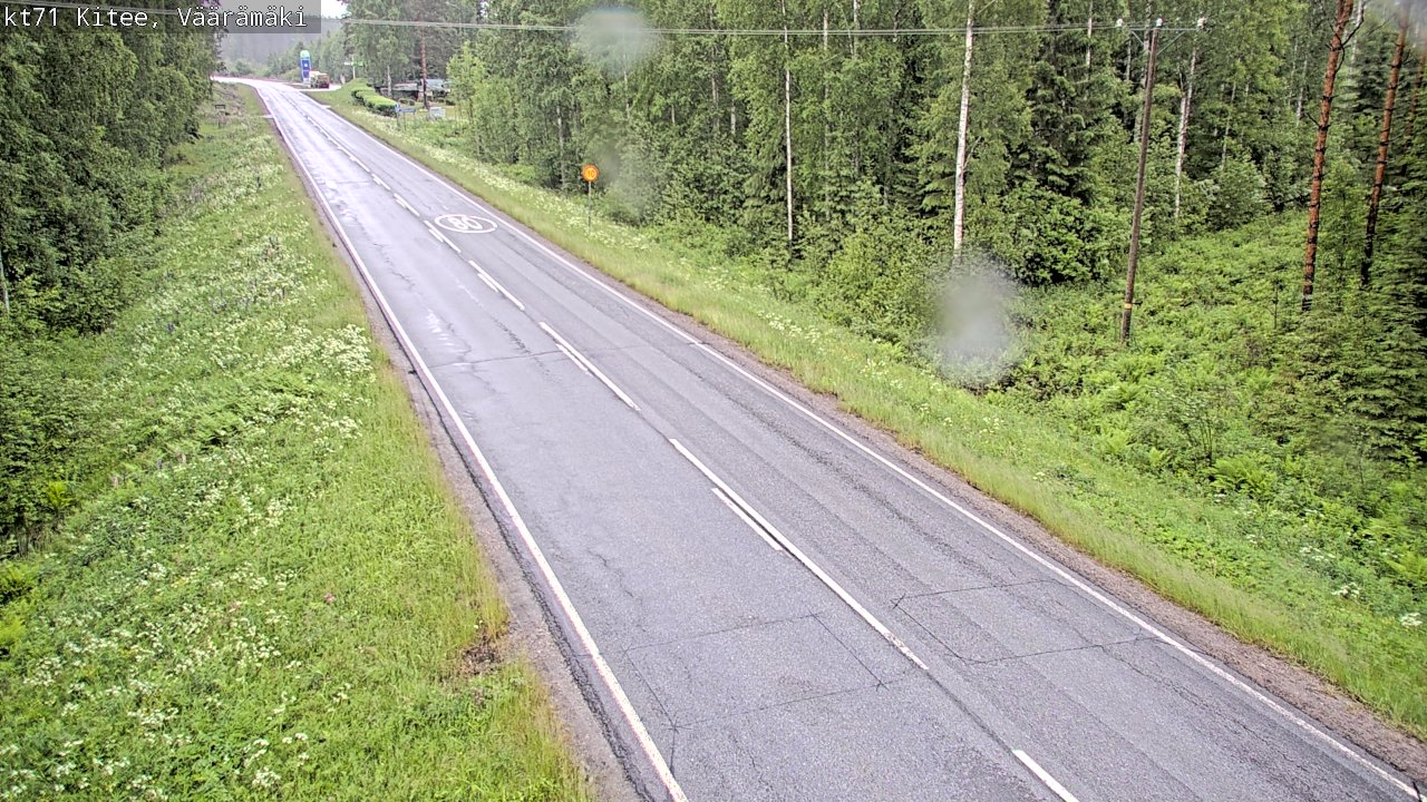 Kelikamerat Kuva Tie 71 Kitee, Väärämäki, Kitee, Pohjois-Karjala