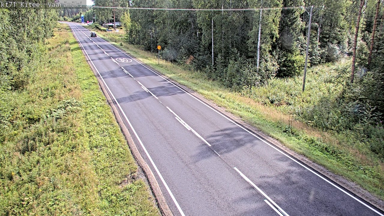 Kelikamerat Kuva Tie 71 Kitee, Väärämäki, Kitee, Pohjois-Karjala