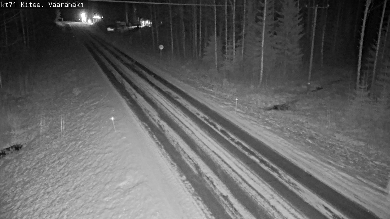 Weather Camera Image Väg 71 Väärämäki, Kitee, Pohjois-Karjala