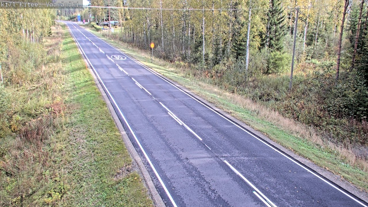 Weather Camera Image Väg 71 Väärämäki, Kitee, Pohjois-Karjala