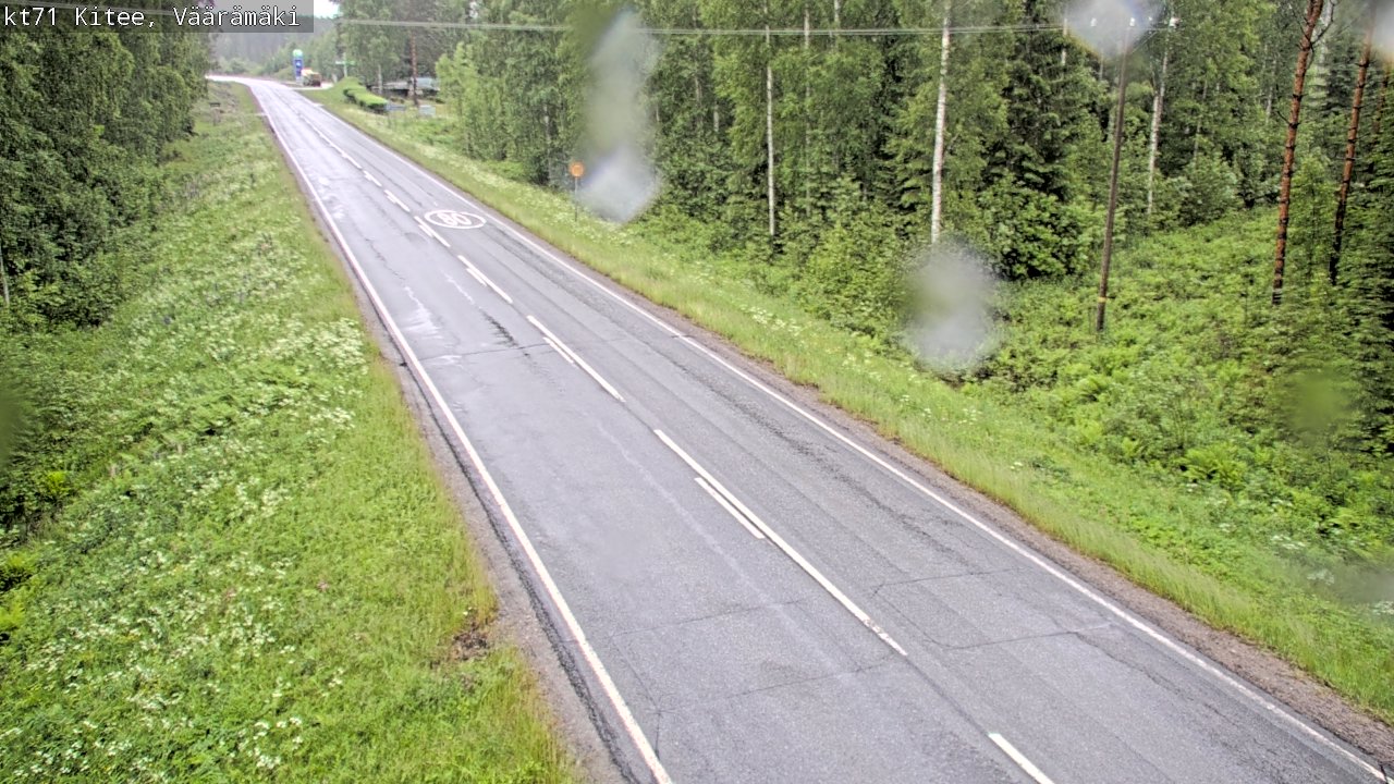 Kelikamerat Kuva Tie 71 Kitee, Väärämäki, Kitee, Pohjois-Karjala